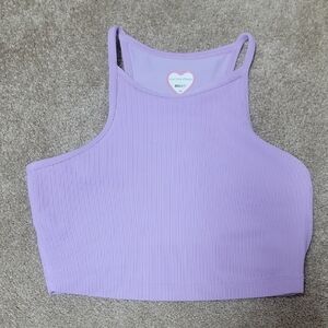Beach Riot Lavender Ribbed Tank Top